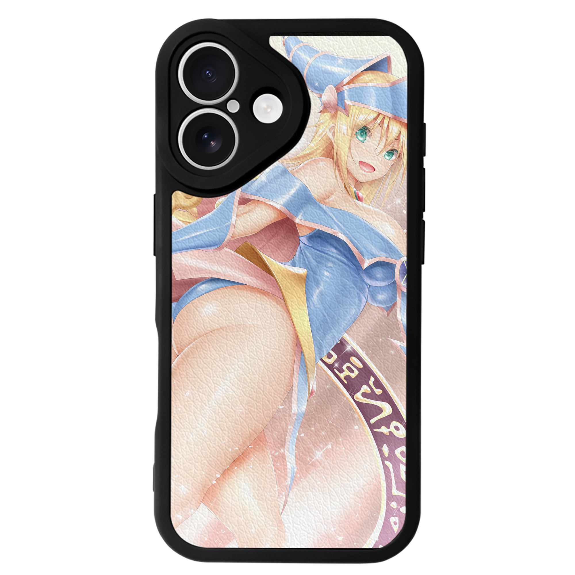 （画像用） 遊☆戯☆王 Yu-Gi-Oh! 【iPhone 16シリーズ対応】シリコンスマホケース（レザー調） 材質：シリコン